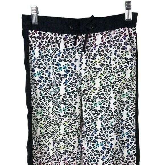 2/$15 Jessica Simpson Animal Print Joggers Multicolor Large Drawstring Pants - Picture 2 of 6
